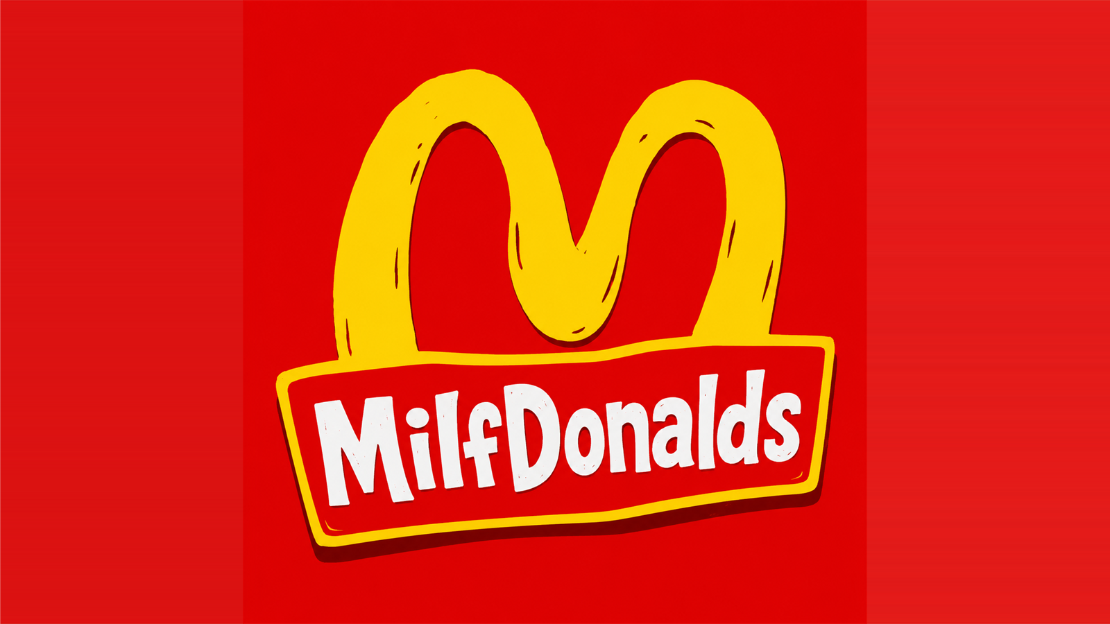 MilfDonalds parody logo